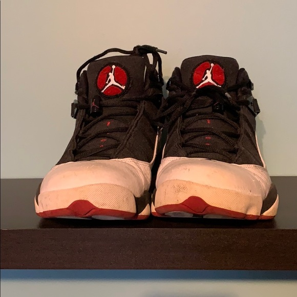 Jordan 6 Rings (black, white & red) Good Condition - Picture 2 of 3